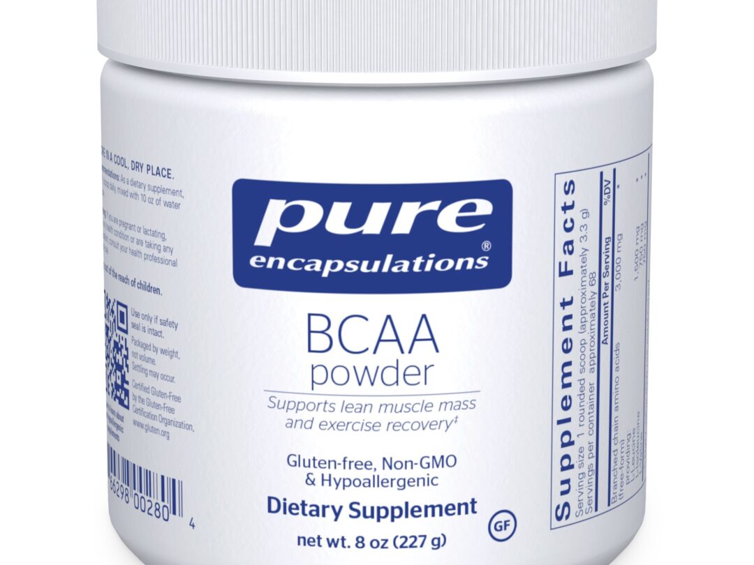 Pure Encapsulations BCAA powder jar