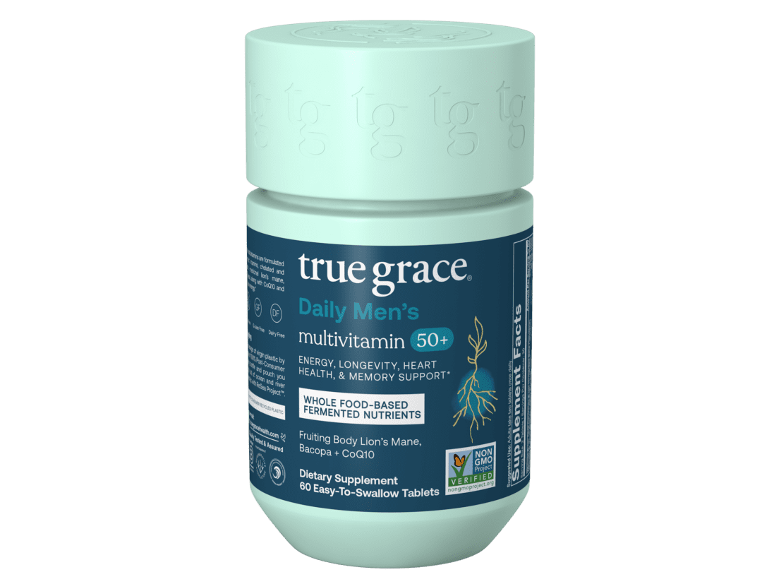 True Grace Daily Men's multivitamin bottle