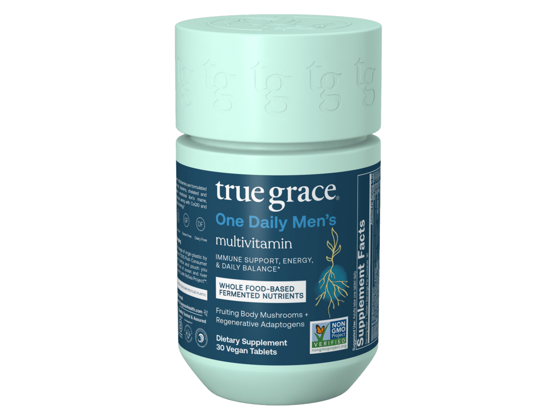 True Grace One Daily men's multivitamin bottle