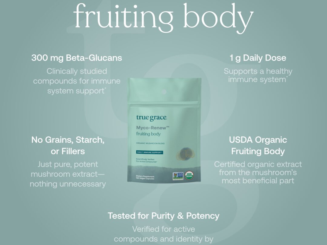 Myco-Renew fruiting body supplement package