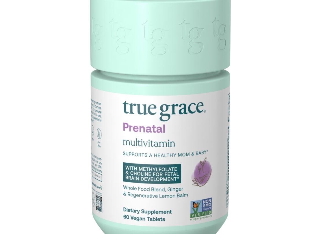 Bottle of prenatal multivitamins