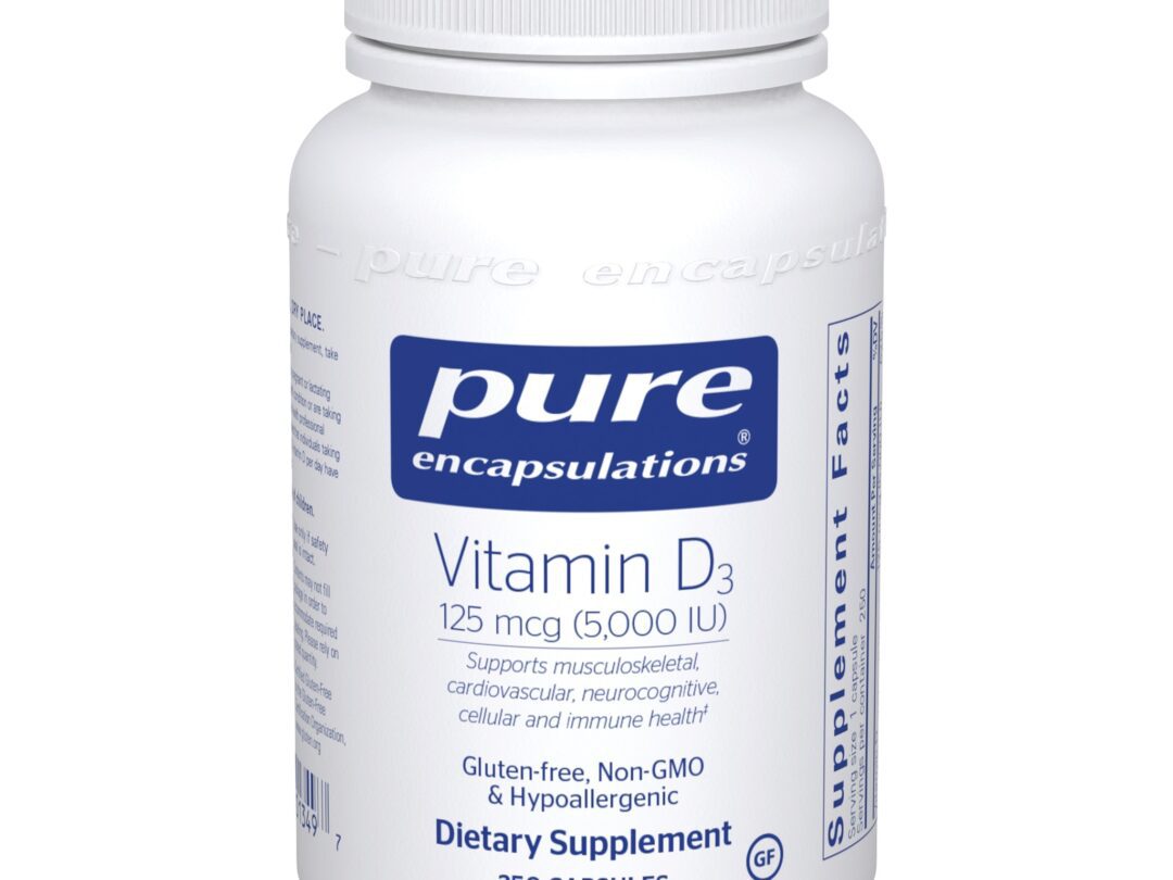 Pure Encapsulations Vitamin D3 supplement bottle
