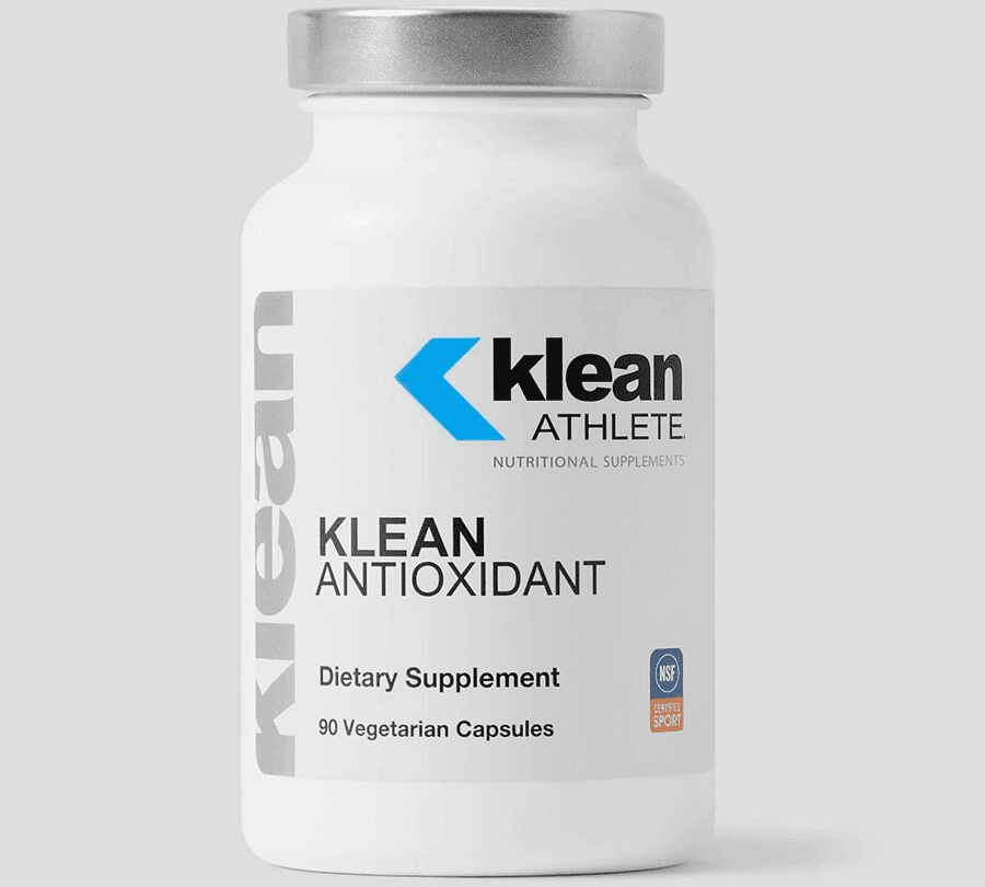 White bottle of Klean Antioxidant supplement