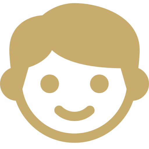 Smiling child avatar icon