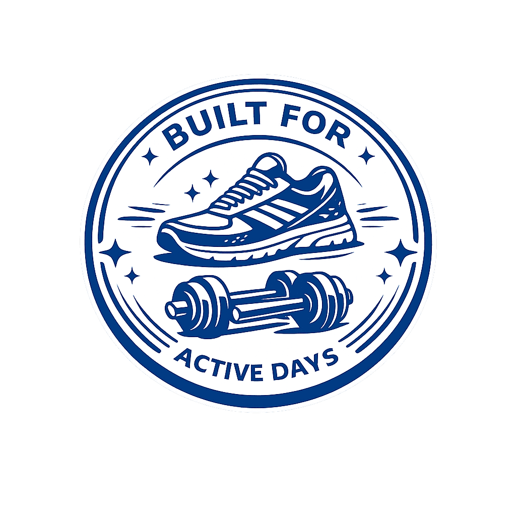 Built for Active Days badge with shoe and dumbbell