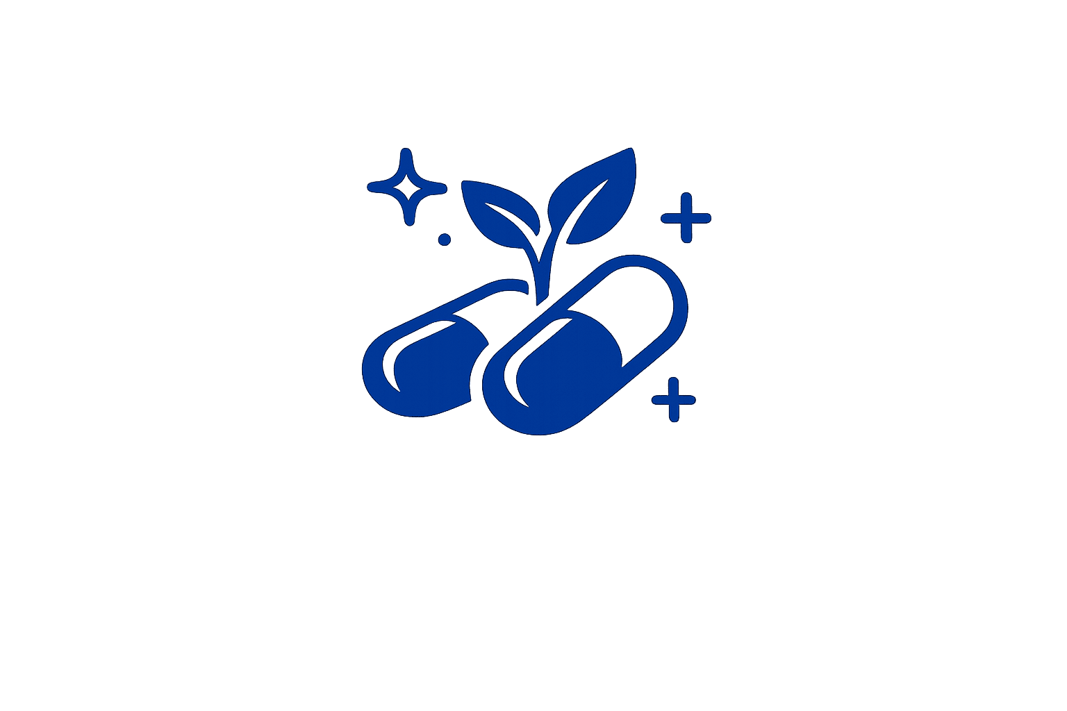 Capsules with leaves icon