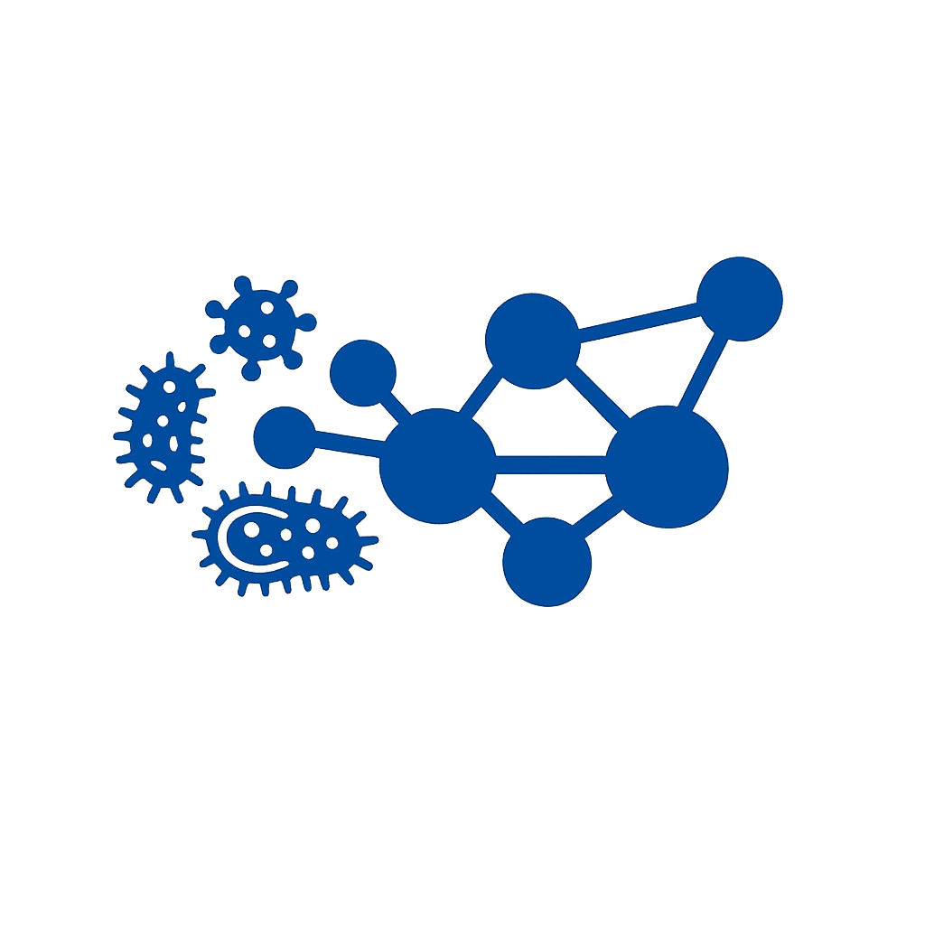 Molecule and microorganisms icon