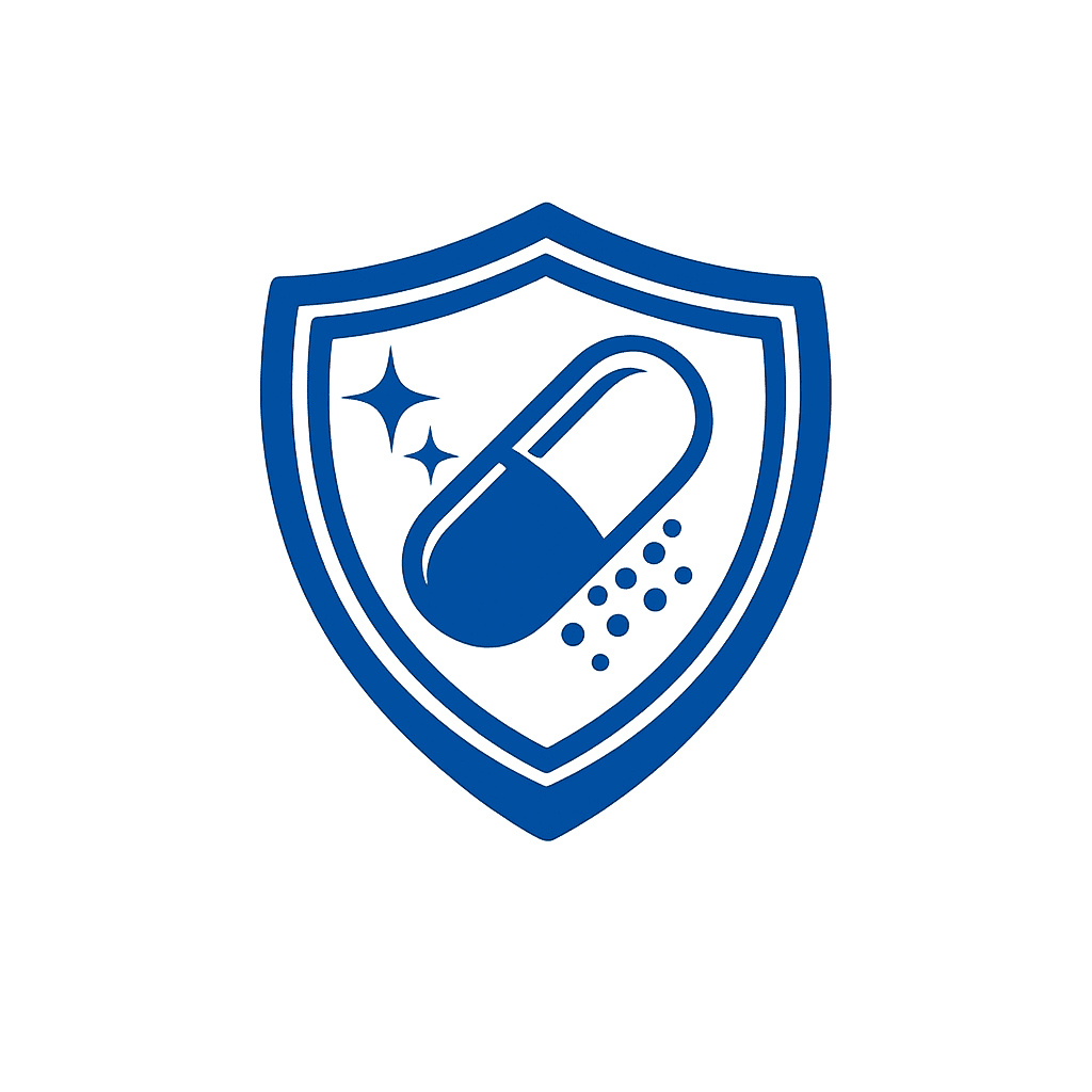 Shield with capsule icon