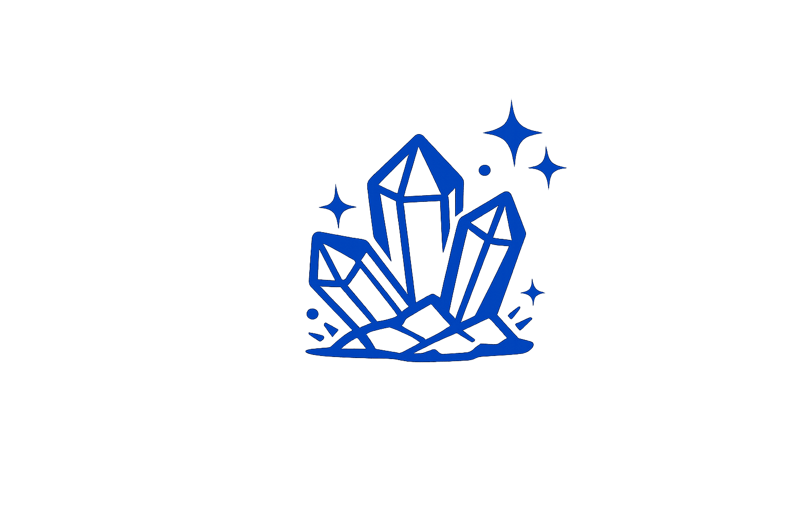 Crystal cluster icon