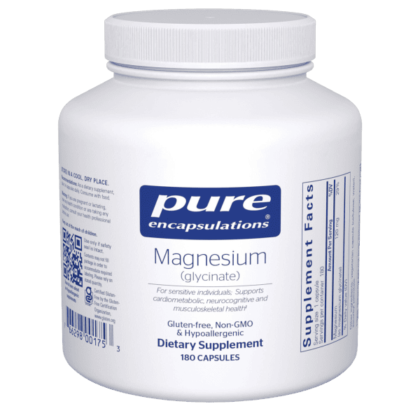 Pure Encapsulations Magnesium (glycinate), 180-capsule bottle