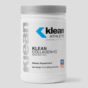 Klean Athlete Klean Collagen+C Natural Berry Flavor, 340 g powder container